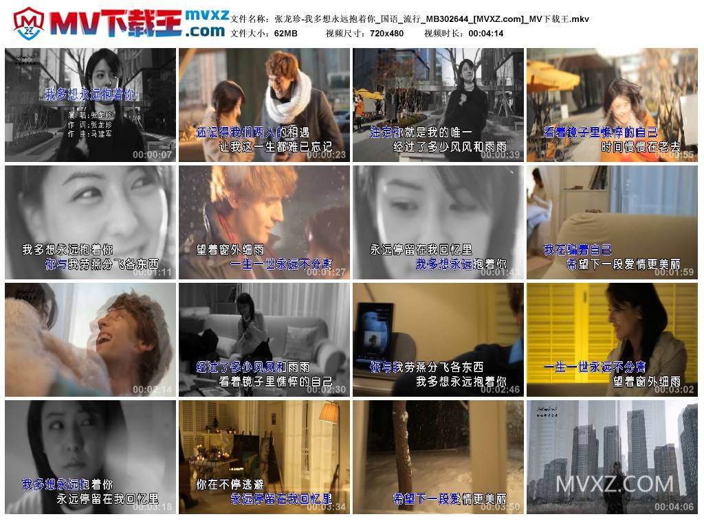 张龙珍-我多想永远抱着你_国语_流行_MB302644